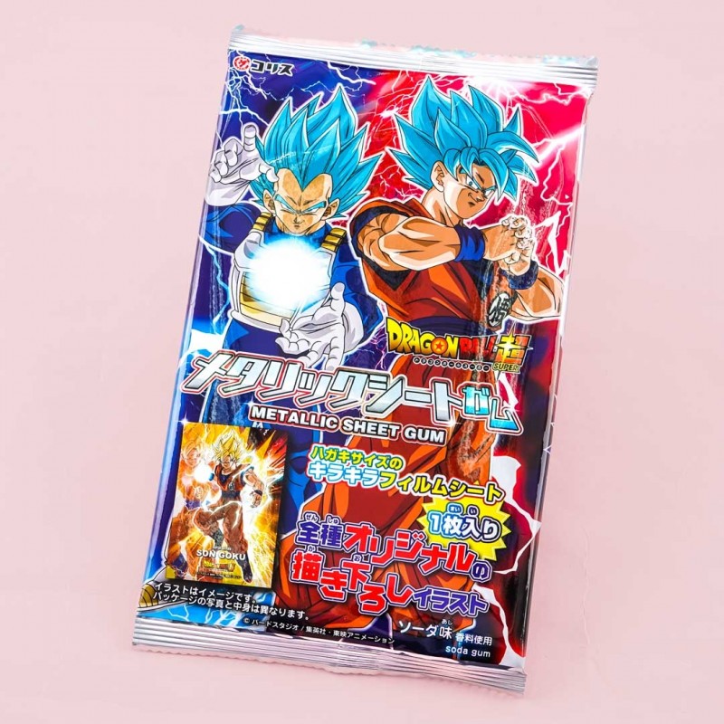 Dragon Ball Super - Metalic Karte mit Kaugummi - Coris - 3,5 g