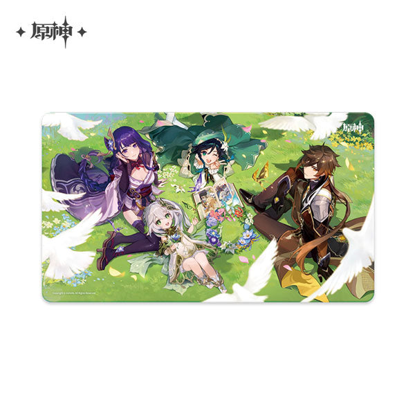 Zhongli, Venti, Raiden Shogun / Baal & Nahida - Genshin Impact 2nd Anniversary Commemorative Illustration - Mousepad / Spielmatte - miHoYo
