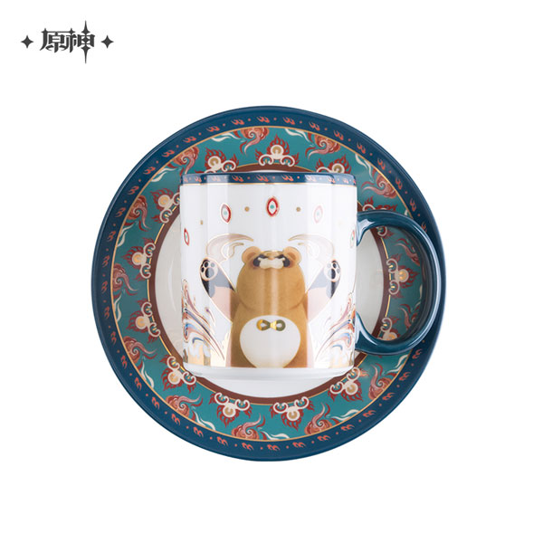 Guoba - Geschirr Set (Teller, Tasse und table mat) - Genshin Impact - miHoYo