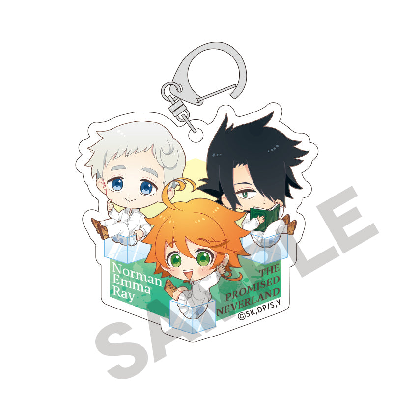 Emma, Norman & Ray (Group Hacosupo) - The Promised Neverland - Acryl-Schlüsselanhänger - Crux