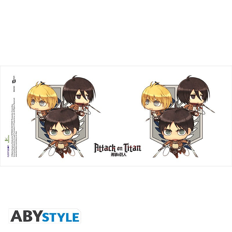 Attack on Titan - 320 ml Tasse - "Chibi Trio" - Abystyle