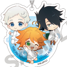 Emma, Norman & Ray (Group Pyon Chara) - The Promised Neverland - Acrylic-Keychain - Crux