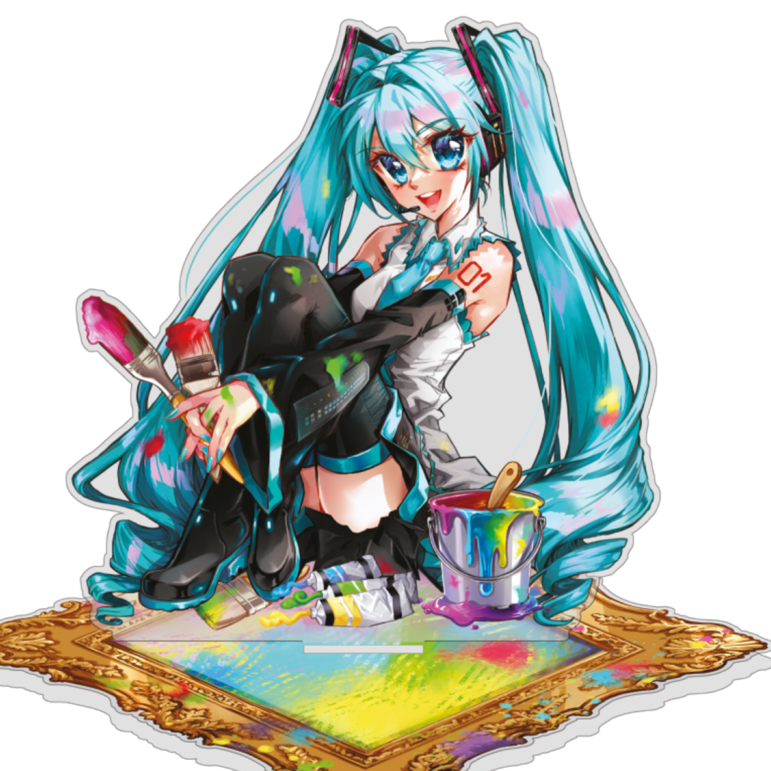 Miku Expo 2024 Acrylaufsteller Miku Sitting