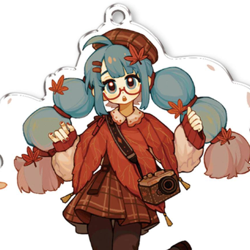 Hatsune Miku - SUUROKU Design - Aki Ryokou / Herbstreise - Stand Keychain - Sega