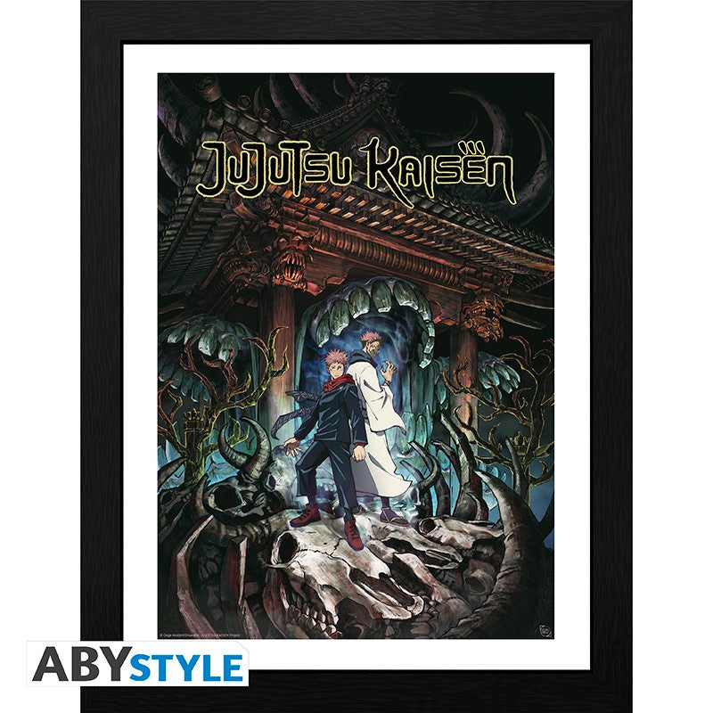 "Itadori & Sukuna" - gerahmtes Poster - Jujutsu Kaisen - AbyStyle