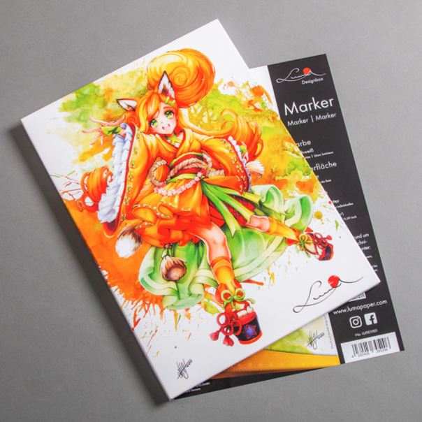 Luma Künstlerbox "Marker" DIN A4 - 180 g/m² Papier zum Zeichnen und Malen mit Markern