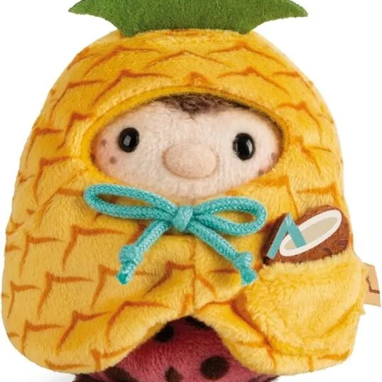 Marienkäfer Dozz - mymochi - Plüsch (mit Kokosnuss & Ananaskostüm in Geschenkbox) (8cm)