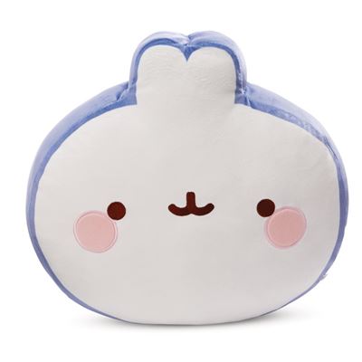 Molang - Kissen (Gesicht Molang / Blau)