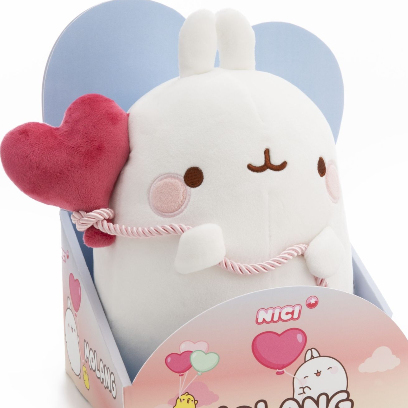 Molang mit Herzballon - Molang - Plüschfigur in Geschenkverpackung (16 cm)