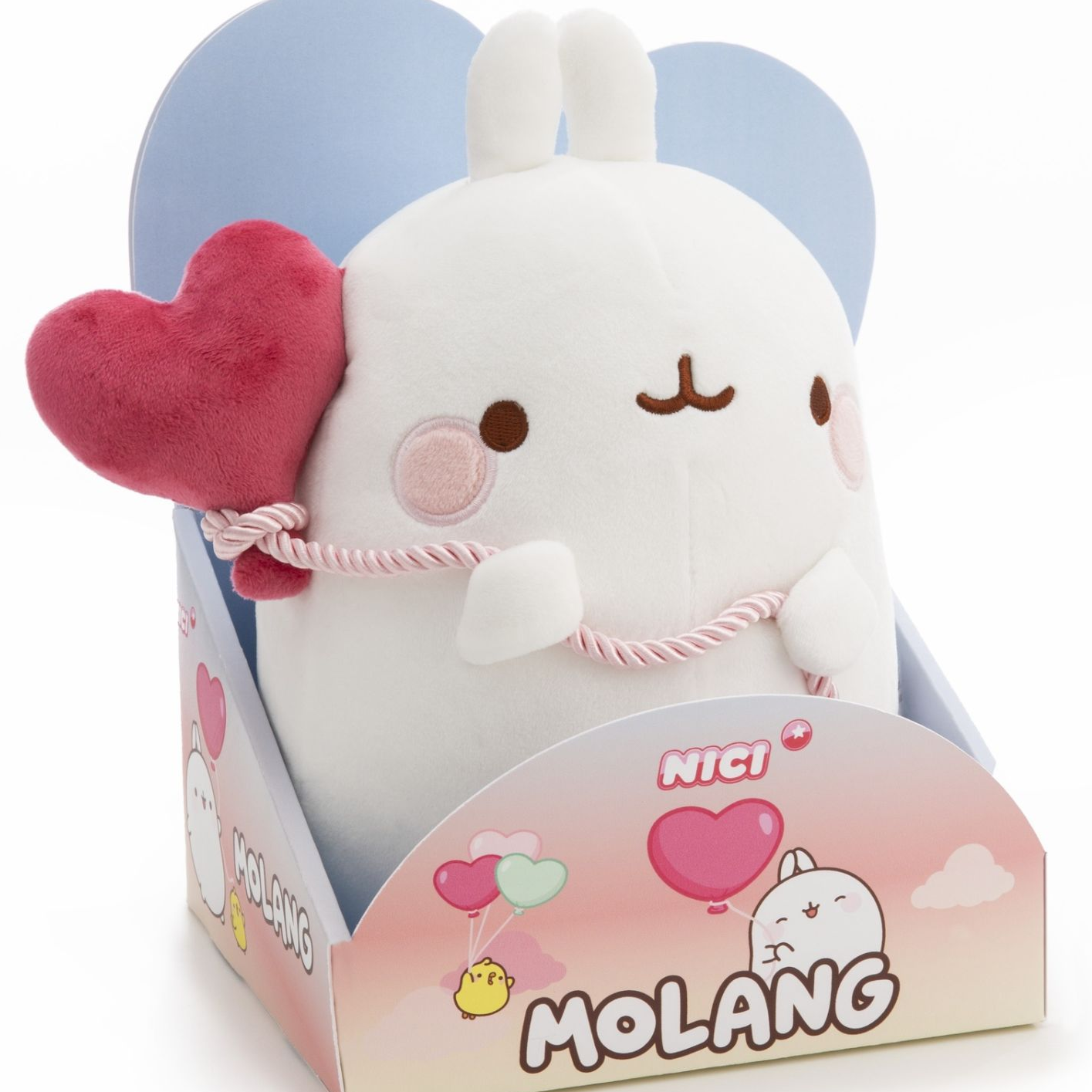 Molang mit Herzballon - Molang - Plüschfigur in Geschenkverpackung (24 cm)
