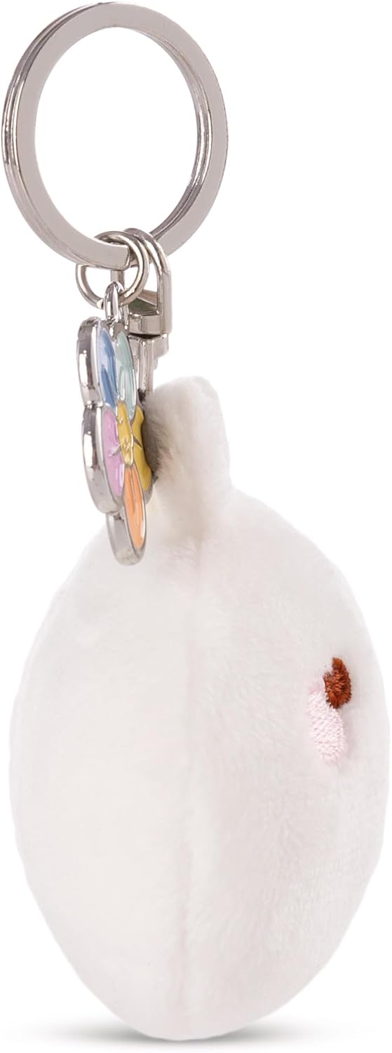Molang mit Regenbogenblume Anhänger - Schlüsselanhänger