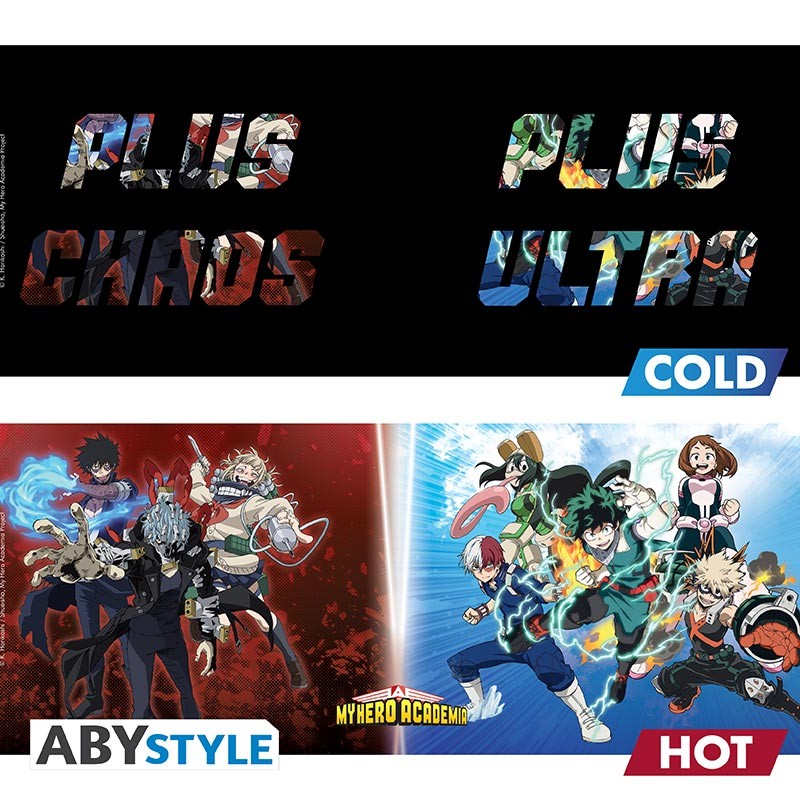 My Hero Academia - 460 ml Heat Change/ Zaubertasse - "Heroes" - Abystyle