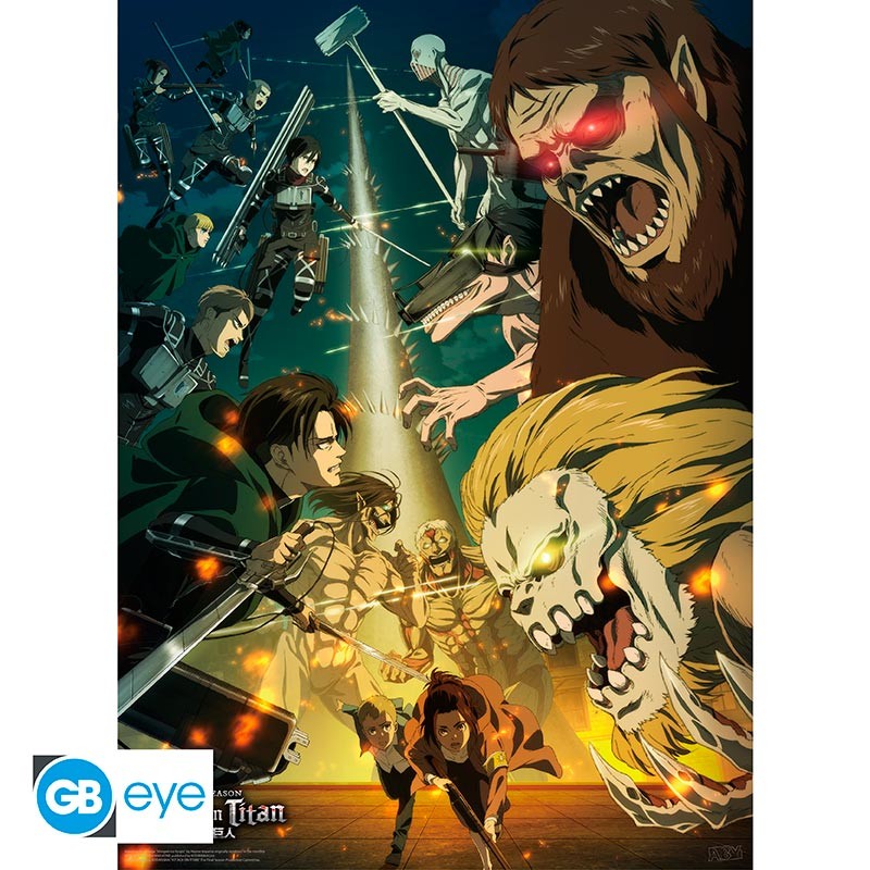 Paradis vs Marley - Attack on Titan - Poster - AbyStyle