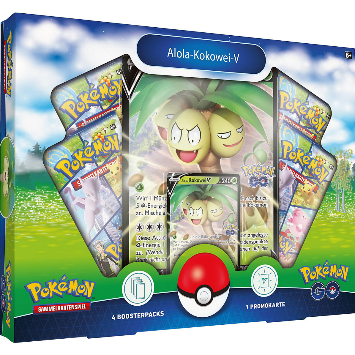 Pokemon TCG - Alola-Kokowei V-Box (Sammelkartenspiel, deutsch)