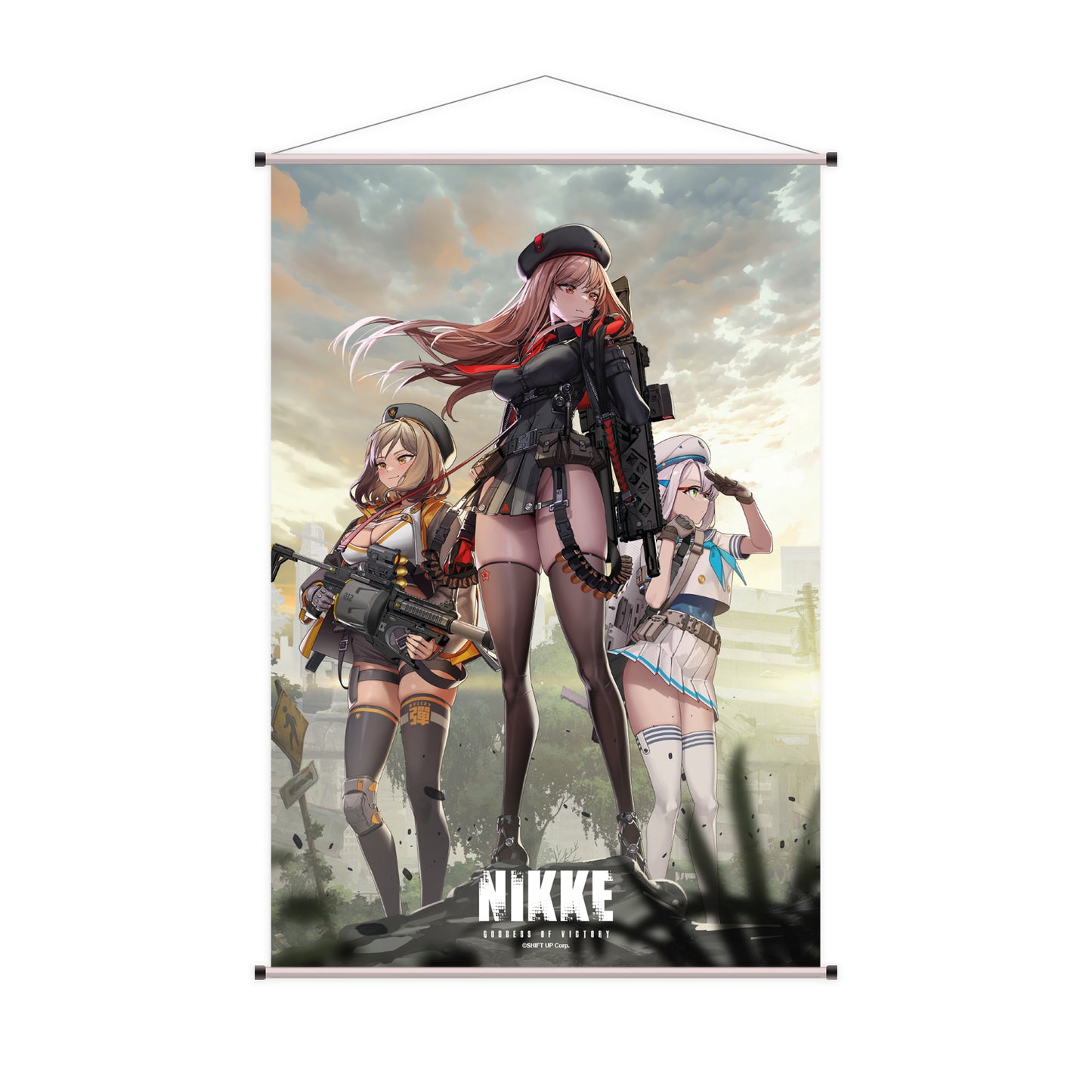 Rapi, Anis & Neon (standing) - Goddess of Victory: Nikke - Wallscroll (60 x 90 cm)- Sakami