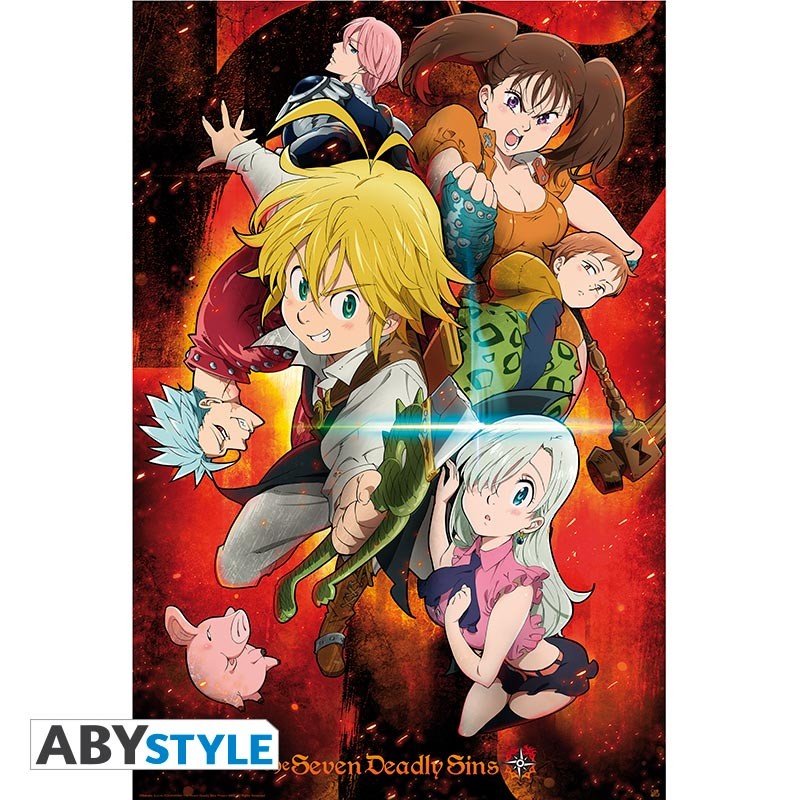 "Characters" - Seven deadly Sins - Poster (91.5x61) - Abystyle
