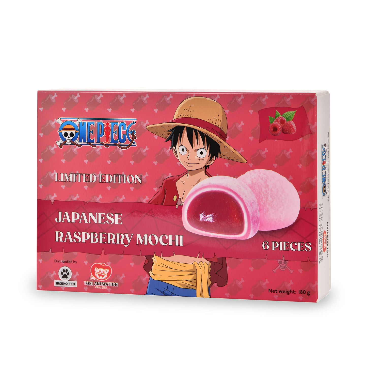 Limited Edition - One Piece - Ruffy: Himbeere Mochi - Bamboo - 180 g