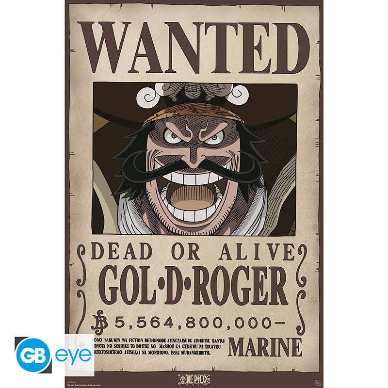 ONE PIECE - Poster Maxi 91.5x61 - Wanted Gol .D. Roger 