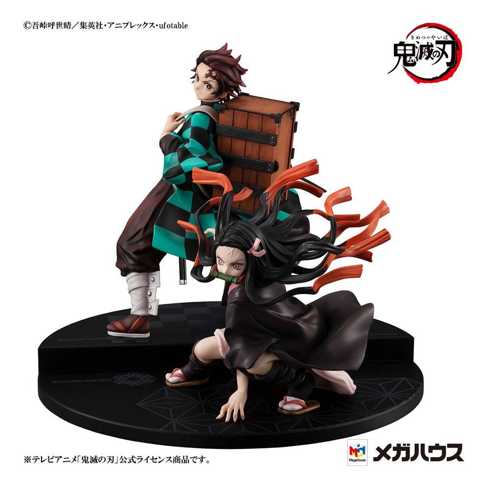 Tanjiro und Nezuko Kamado - Kamado Kyoudai Set - Precious G.E.M. - Megahouse