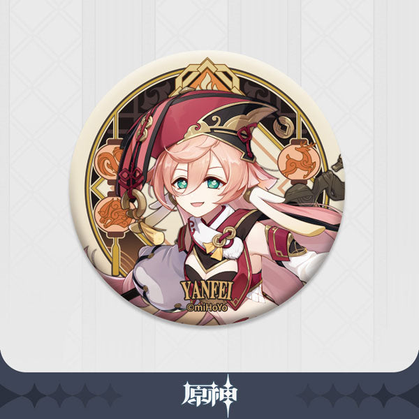 Yanfei - Genshin Impact - Mondstadt Series Chara Tin Plate Badge