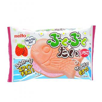 Puku Puku Tai Choco Monaka - Waffeln mit Erdbeerfüllung - Meito - 16,5 g