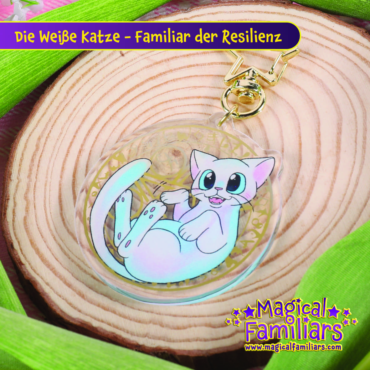 Magical Familiars – Weiße Katze