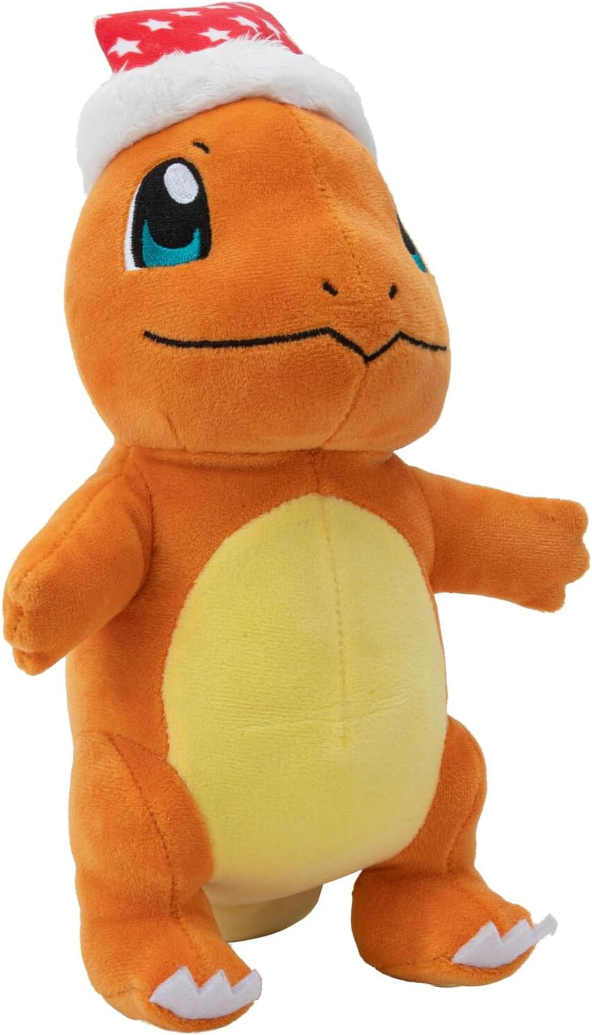 Glumanda mit Weihnachtmütze - Pokémon - 20 cm Plüsch (1)