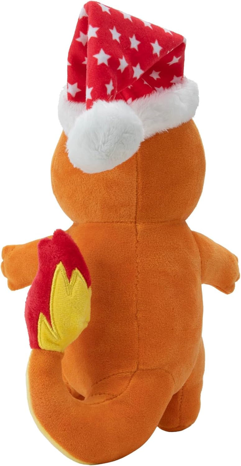 Glumanda mit Weihnachtmütze - Pokémon - 20 cm Plüsch (1)