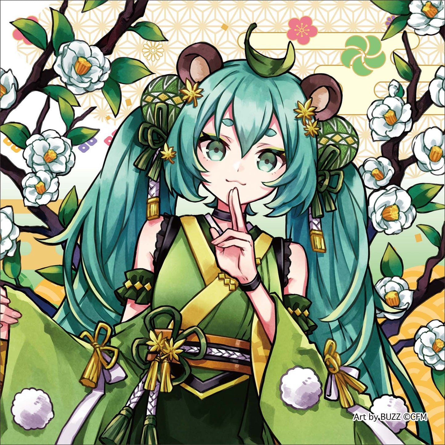 Hatsune Miku - Bake-Danuki - Hyakki Yakou Version - Kissenbezug - Twinkle