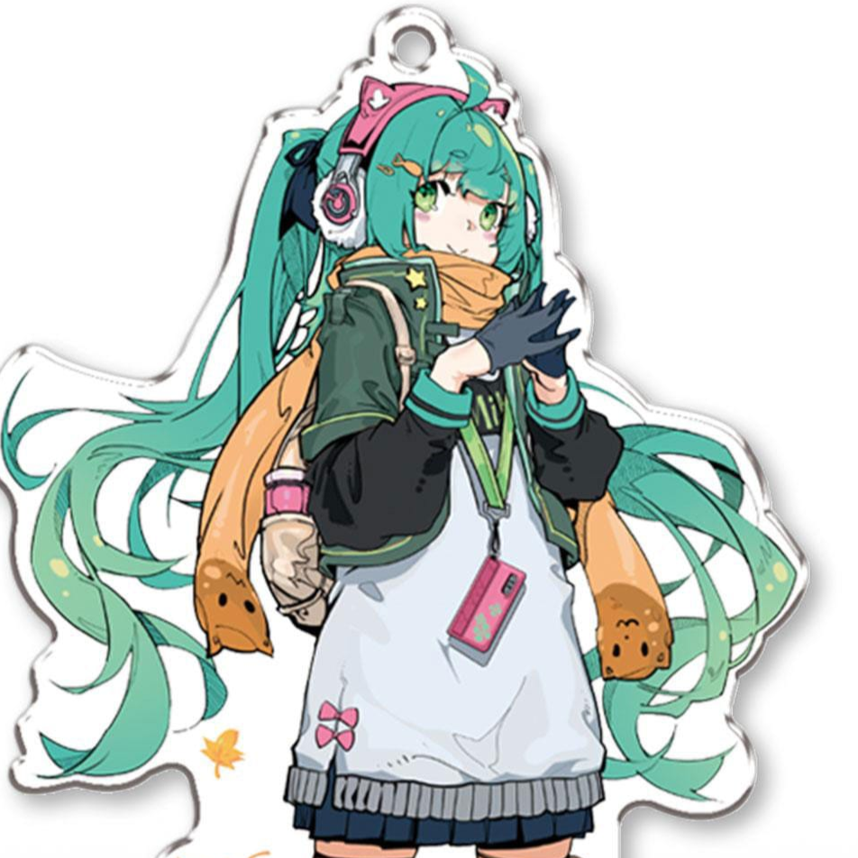 Hatsune Miku - QIUZHANG Design - Aki Ryokou / Herbstreise - Stand Keychain - Sega