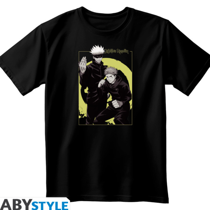 JUJUTSU KAISEN - Unisex black Tshirt - Itadori & Gojo - XXL