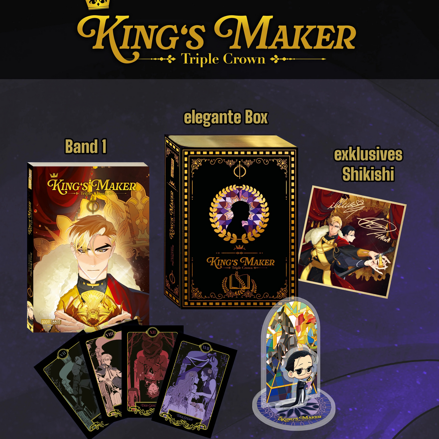 King‘s Maker - Triple Crown Limited Edition: Schmuckbox inkl. Band 01