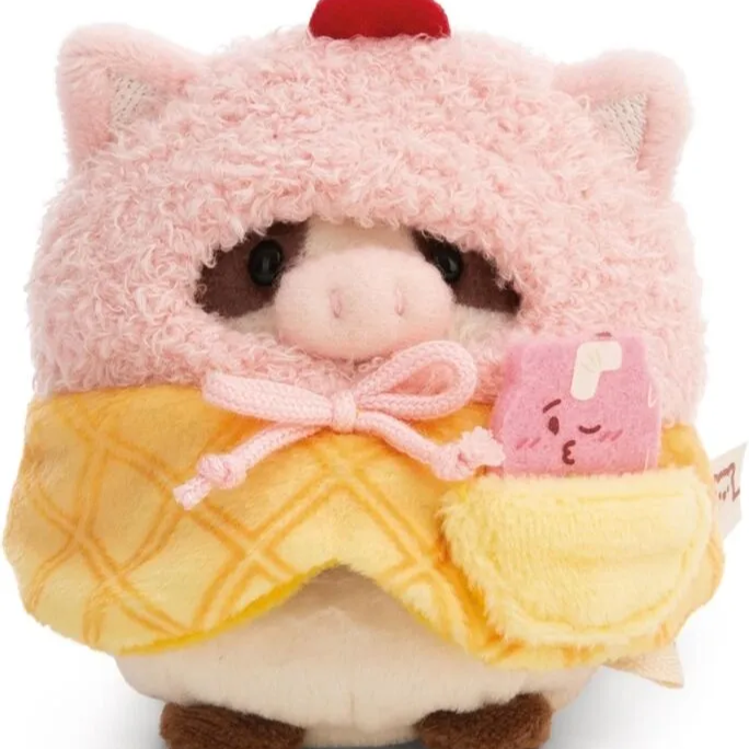 Kuh Moona - mymochi - Plüsch (mit Milchshake & Softeiskostüm in Geschenkbox) (8cm)