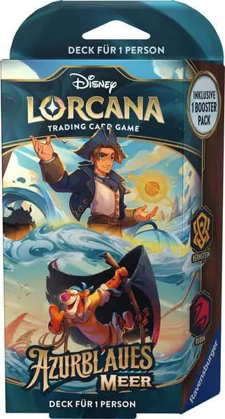 Lorcana - Disney Lorcana: Azurblaues Meer - Bernstein und Rubin - Starter Deck (Deutsch) (1)