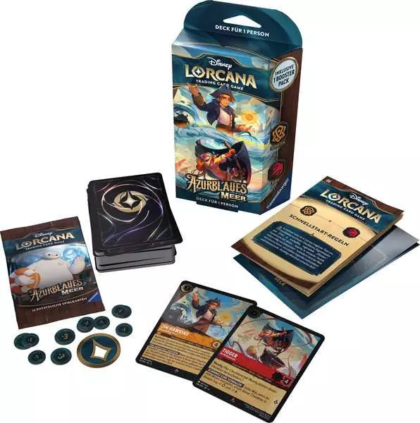 Lorcana - Disney Lorcana: Azurblaues Meer - Bernstein und Rubin - Starter Deck (Deutsch) (1)