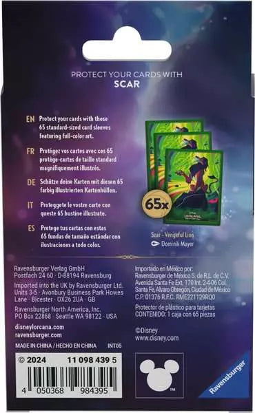 Lorcana -  Disney Lorcana: Azurblaues Meer - Kartenhüllen Scar - Ravensburger (1)