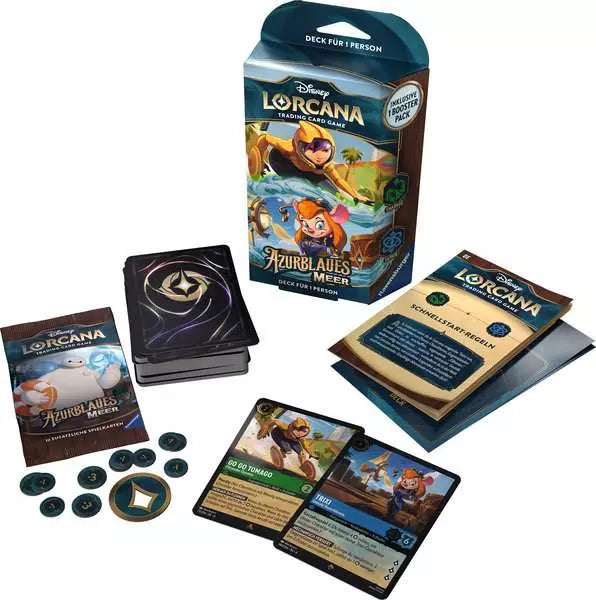 Lorcana - Disney Lorcana: Azurblaues Meer - Smaragd und Saphir - Starter Deck (Deutsch)  (1)