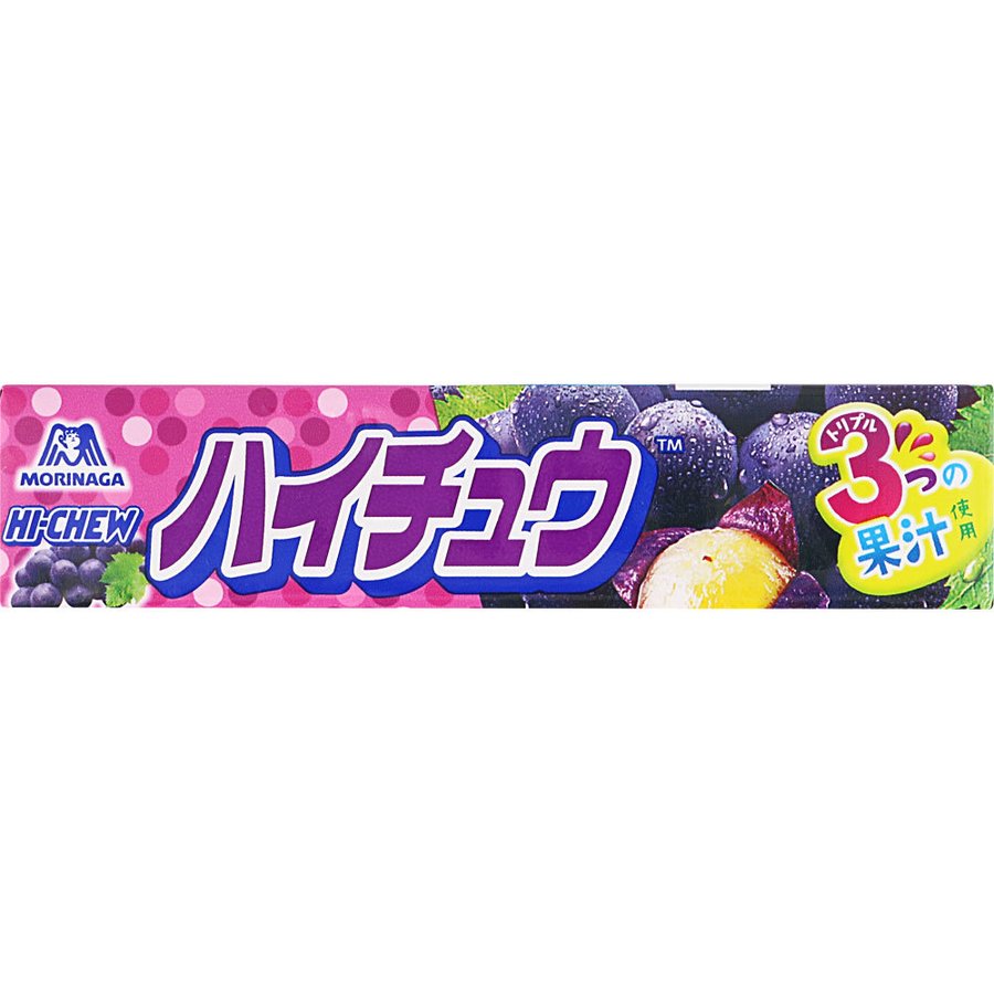 Hi-CHEW - Japanische Kaubonbons mit Trauben-Geschmack - 55 g