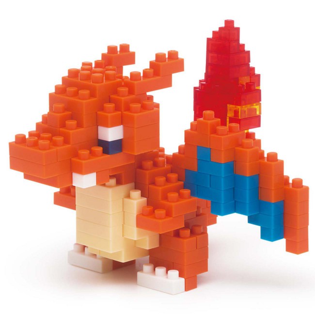 Glurak Charizard Dracaufeu - Pokemon // Mini series NANOBLOCK - NBPM-008