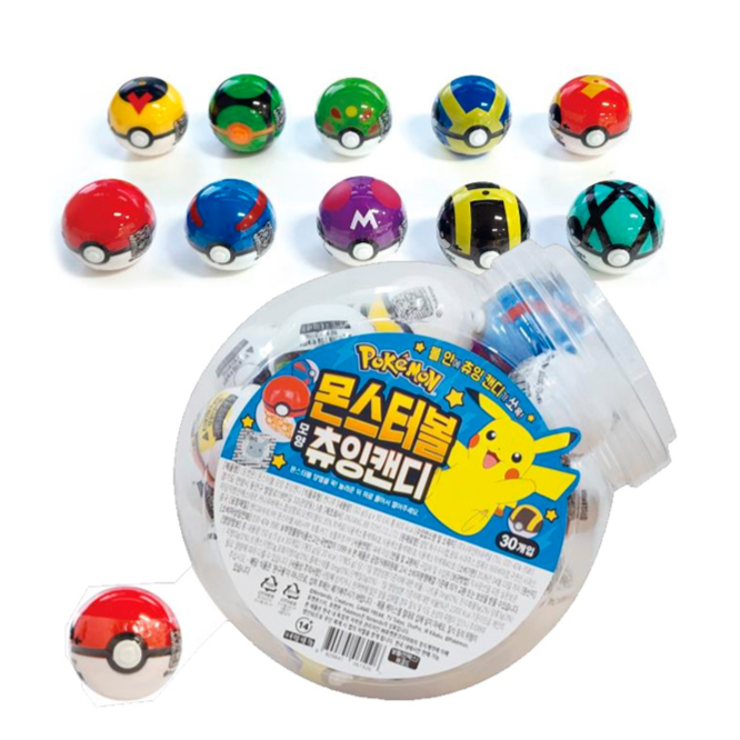 Pokémon Chewing Candy in Monster Ball