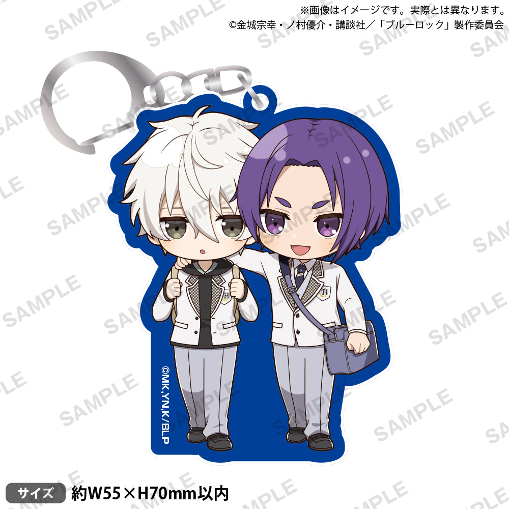 Seishiro Nagi & Reo Mikage - Blue Lock - Acrylanhänger (School Uniform Version) - Bushiroad Creative