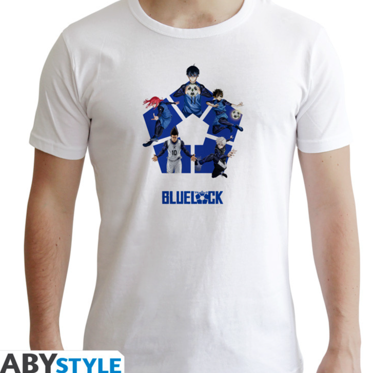 BLUE LOCK - Tshirt „Squad“ man white - New Fit - S