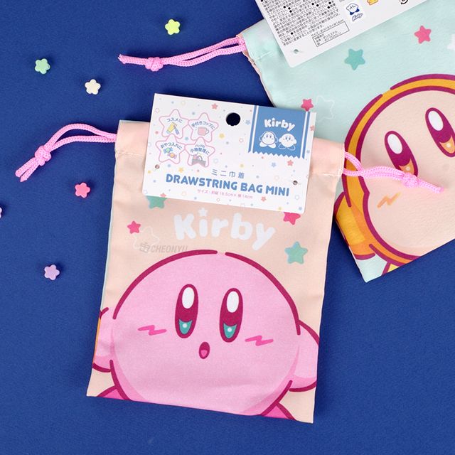 [STORES ONLY] Kirbys Dream Land - Kordelzug Täschchen (randon 1 von 2 Motiven) - Cheonyu