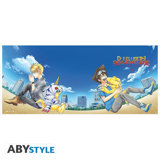"Taichi und Yamato mit Agumon und Gabumon" - Digimon - Tasse 320 ml - Abystyle
