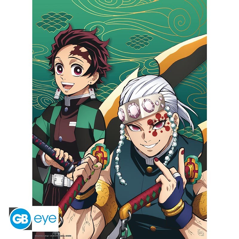 Tanjiro Kamdo & Tengen Uzui - Demon Slayer - Poster - AbyStyle