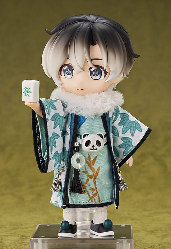 Original Character Nendoroid Doll Actionfigur Chinese-Style Panda Mahjong: Laurier 14 cm