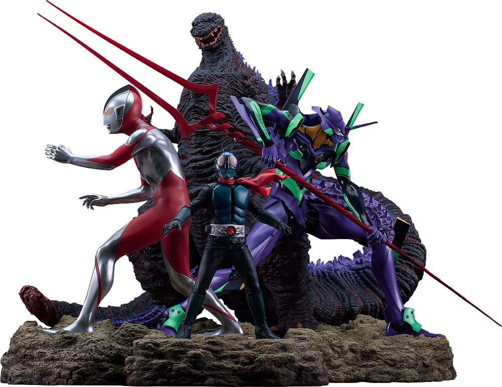 Shin Japan Heroes Universe Statuen 4er-Pack