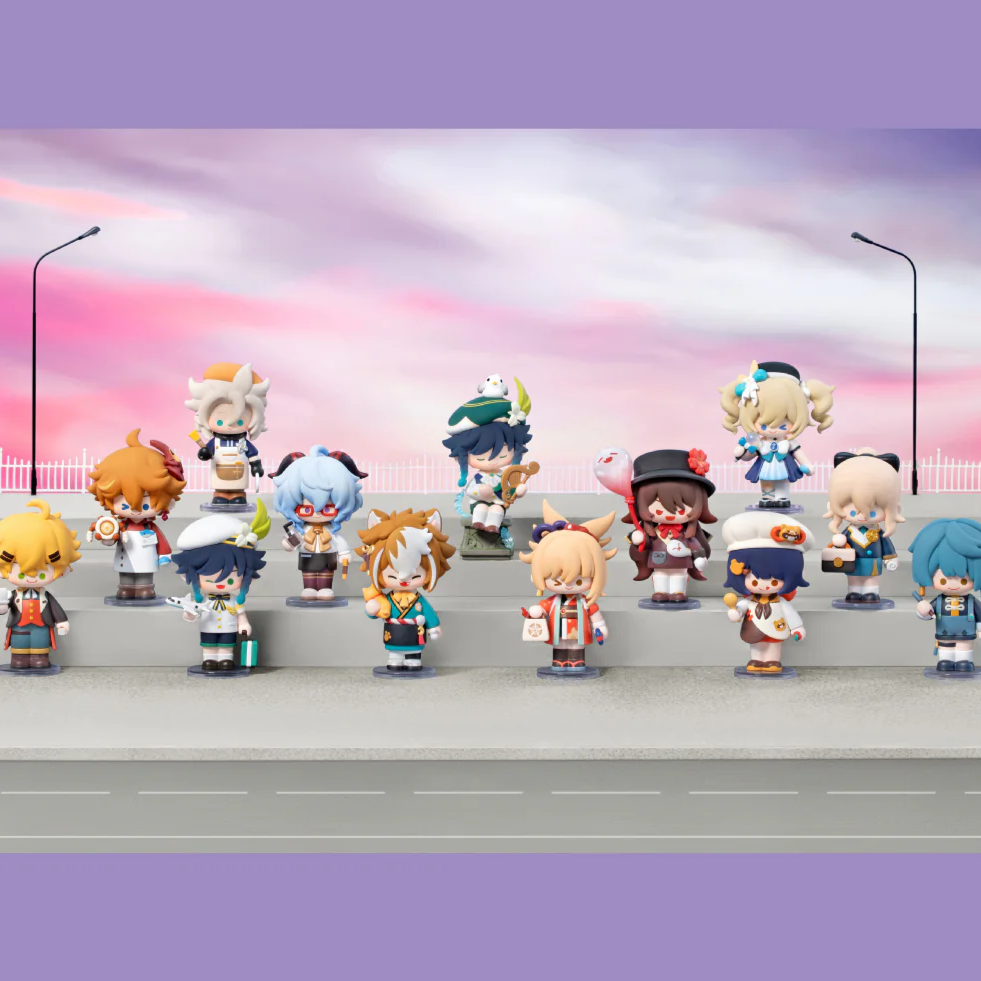 Zufällige Auswahl - Genshin Impact (Dress-up Dreams Themed Chibi Series) - Mini Figuren - Pop Mart