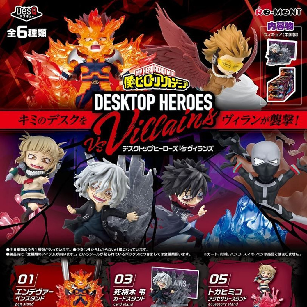 Zufällige Auswahl - My Hero Academia Desq-Top - Heroes vs. Villain - Mini Figuren - Re-Ment