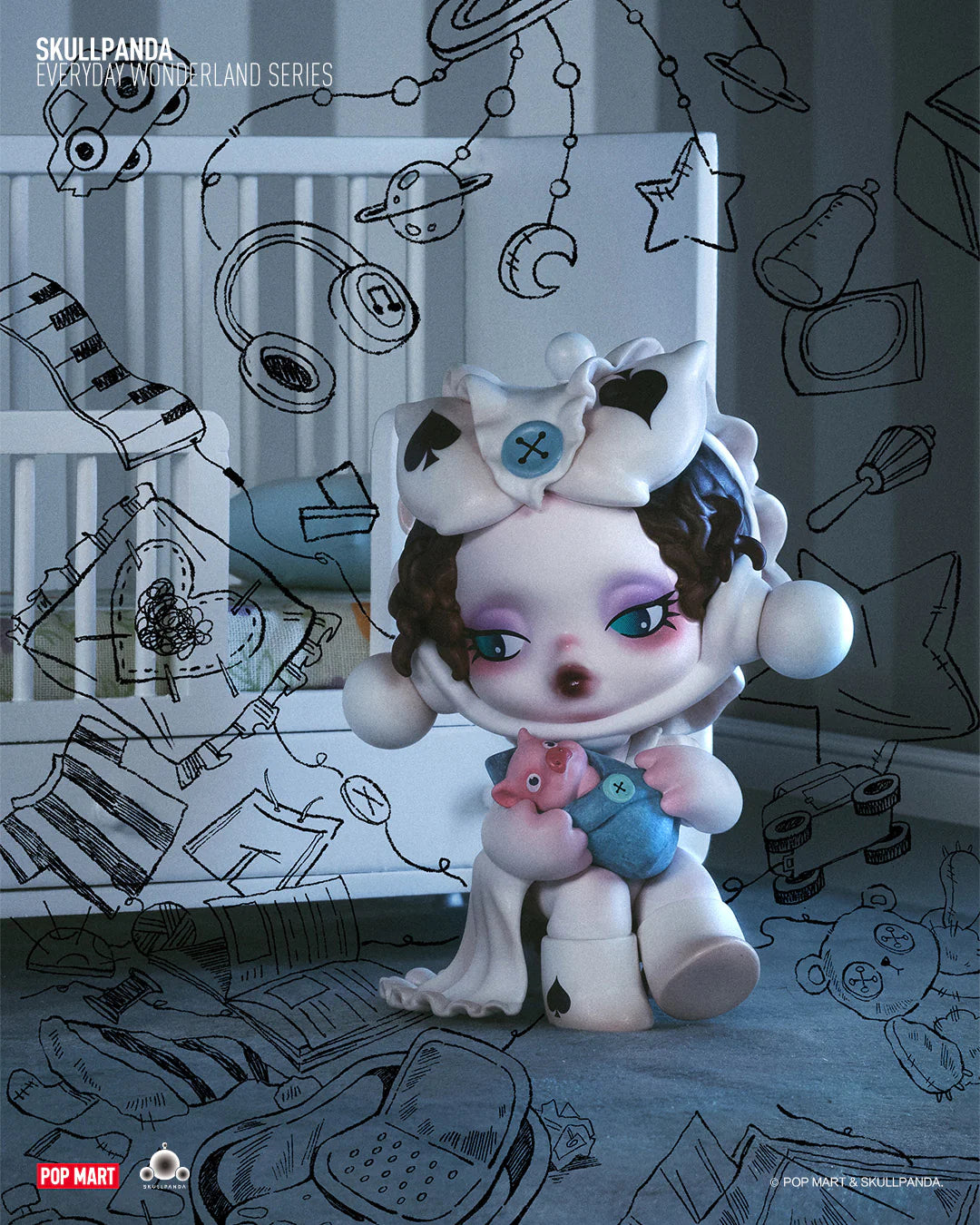 Zufällige Auswahl - Skullpanda (Everyday Wonderland Series) - Mini Figuren - Pop Mart (1)